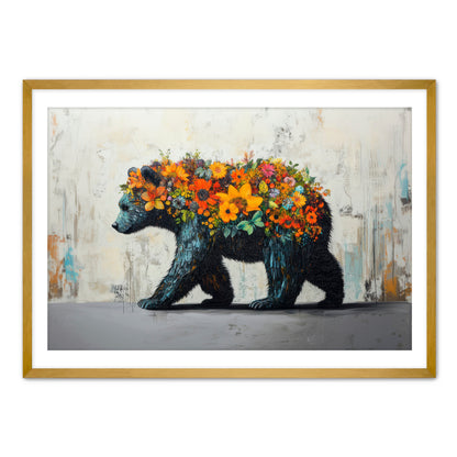 Flower Bear  Wall Art