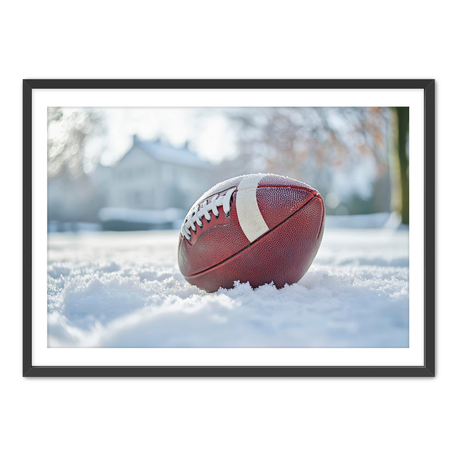 Football in Snow  Wall Art
