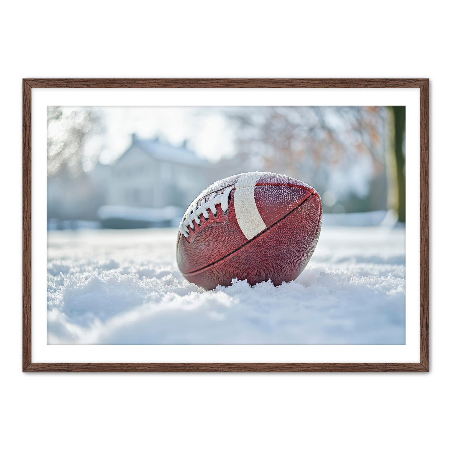 Football in Snow  Wall Art