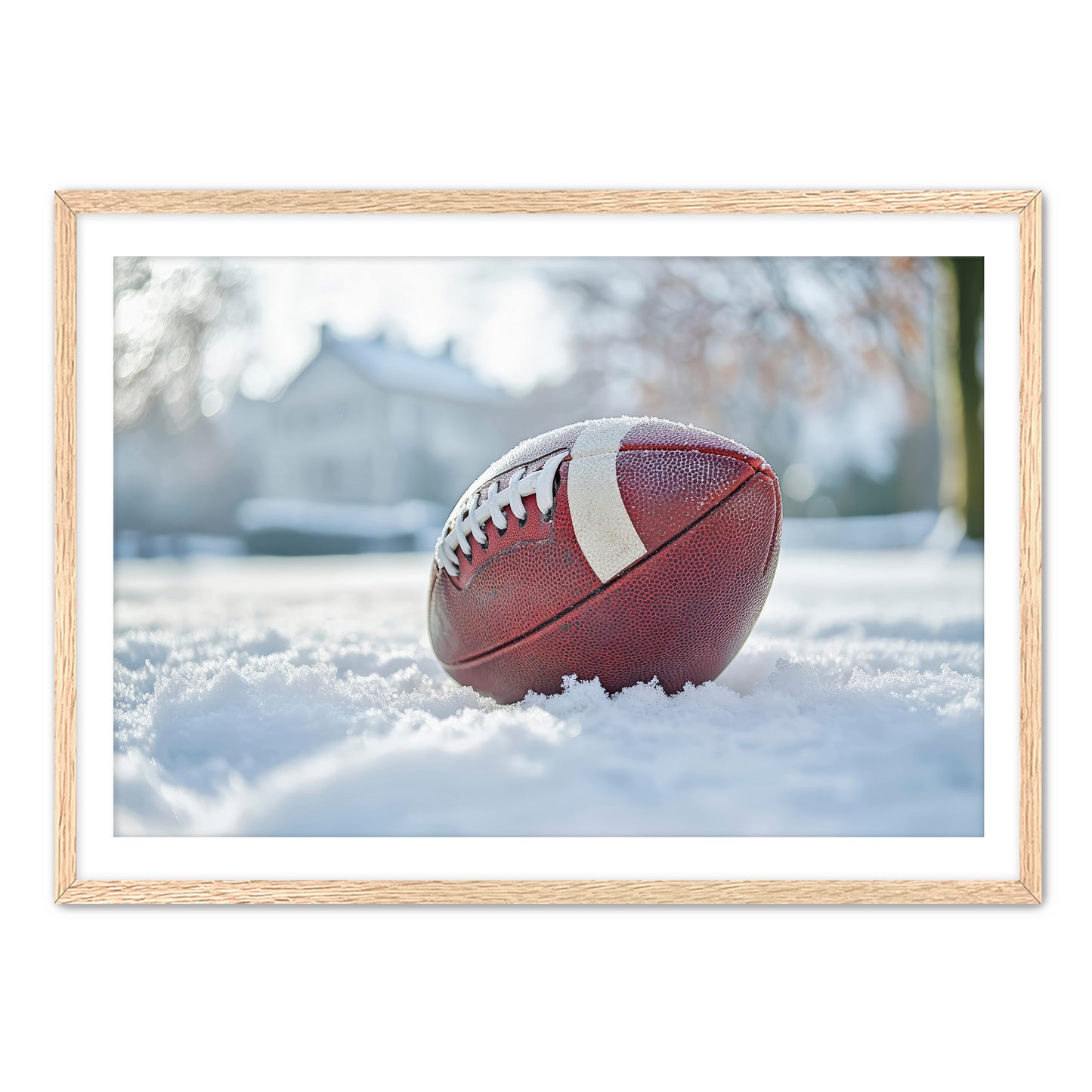 Football in Snow  Wall Art