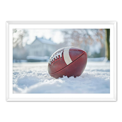 Football in Snow  Wall Art