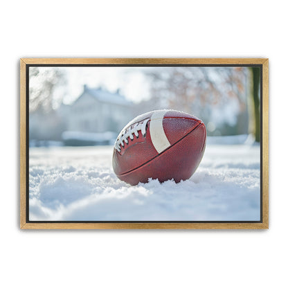 Football in Snow  Wall Art