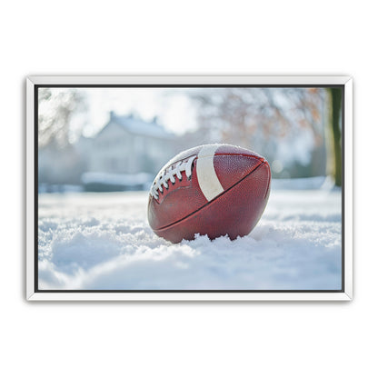 Football in Snow  Wall Art