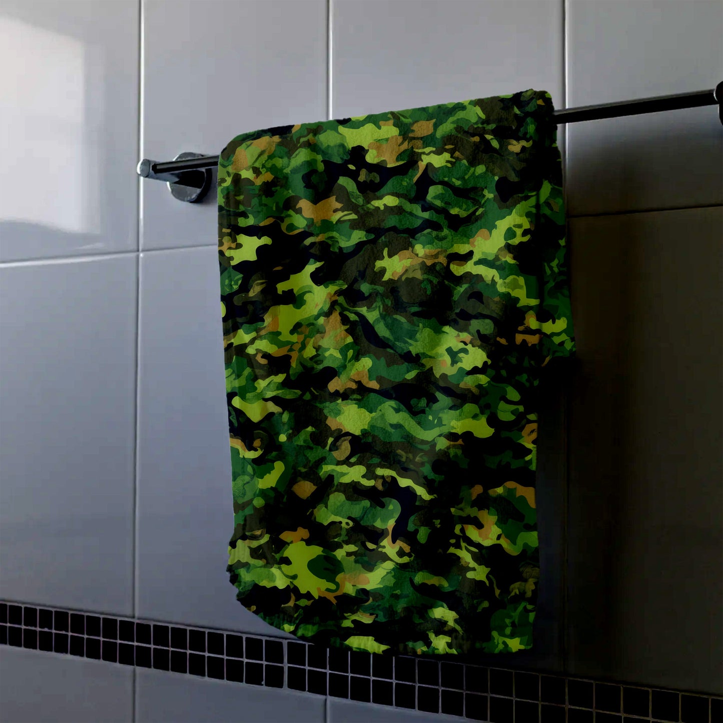 Forest Camouflage Patterns Hand Towel