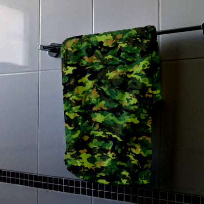 Forest Camouflage Patterns Hand Towel
