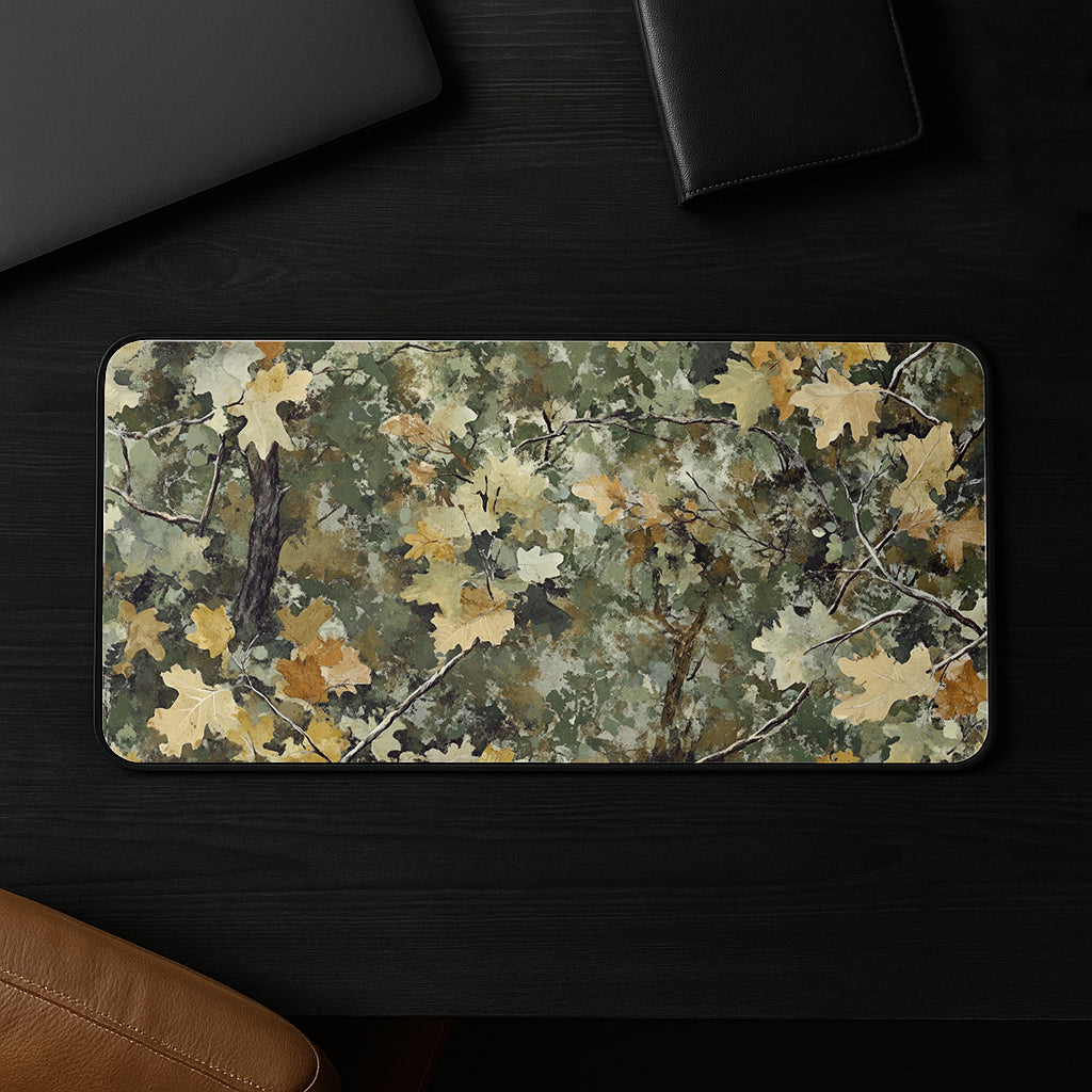 Forest Canopy Leaves Desk Mat