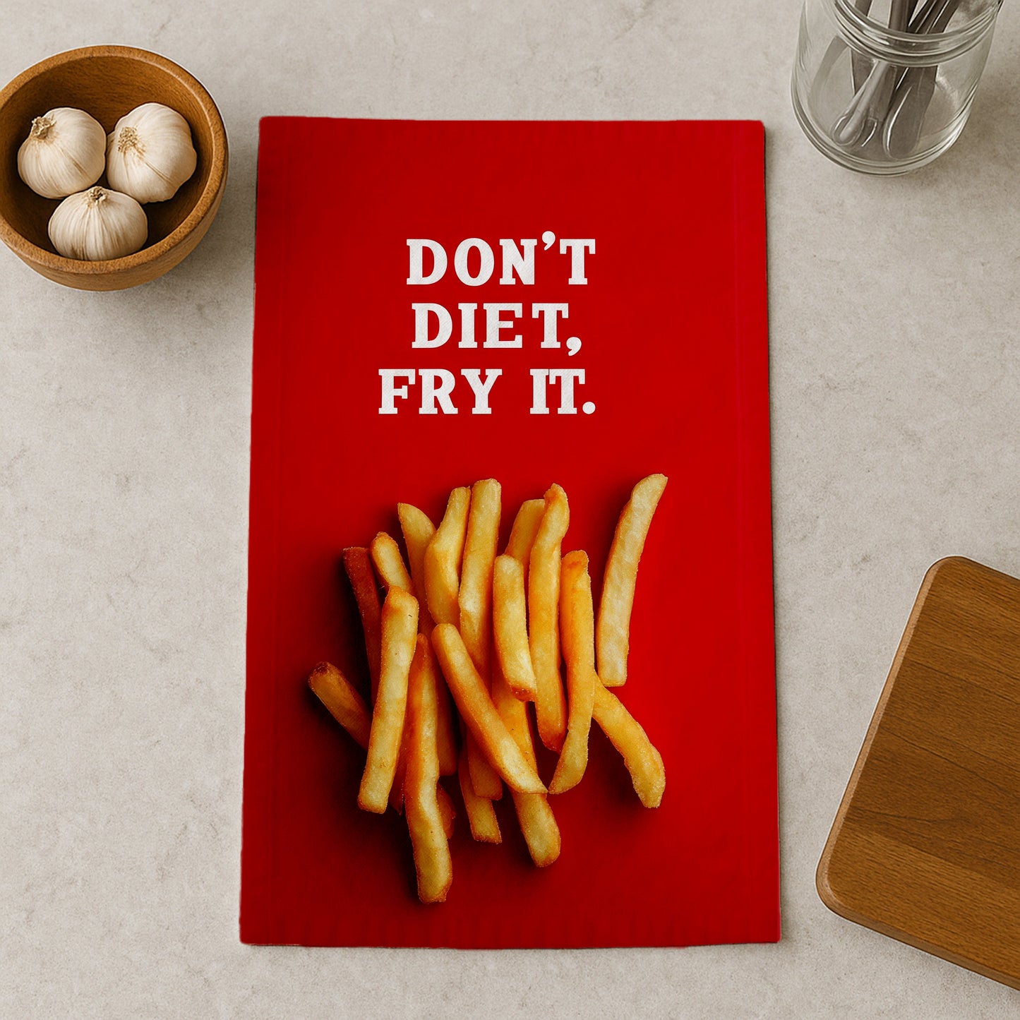 Fry Motivation Delight Kitchen Towel