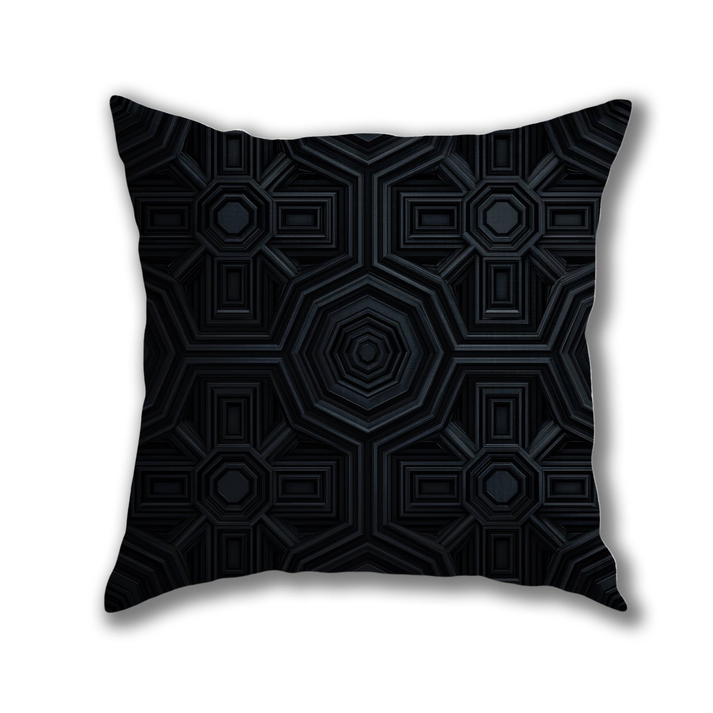 Geometric Hexagon Pattern Pillow