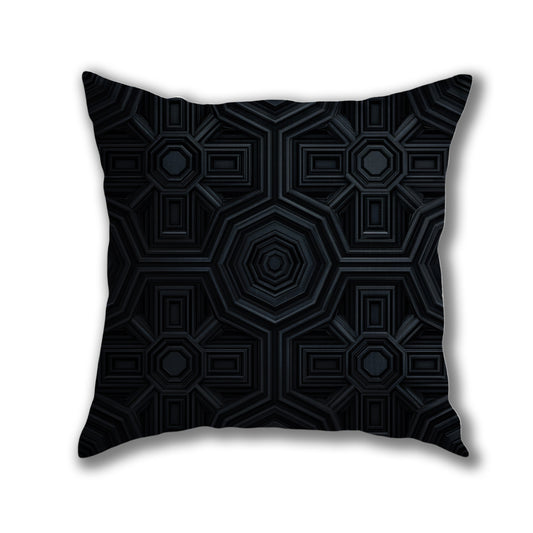 Geometric Hexagon Pattern Pillow