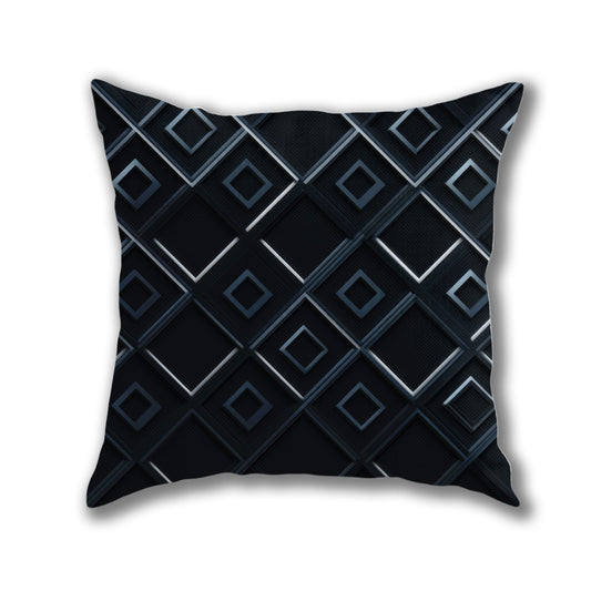Geometric Squares Pattern Pillow