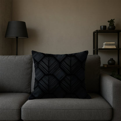 Geometric Weave Pattern Pillow