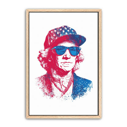 George Washington Shades Hipster Wall Art
