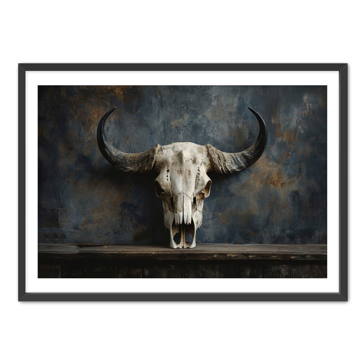 Gothic Bison Skull  Wall Art