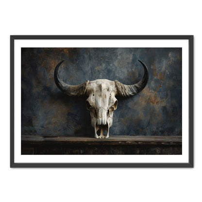 Gothic Bison Skull  Wall Art