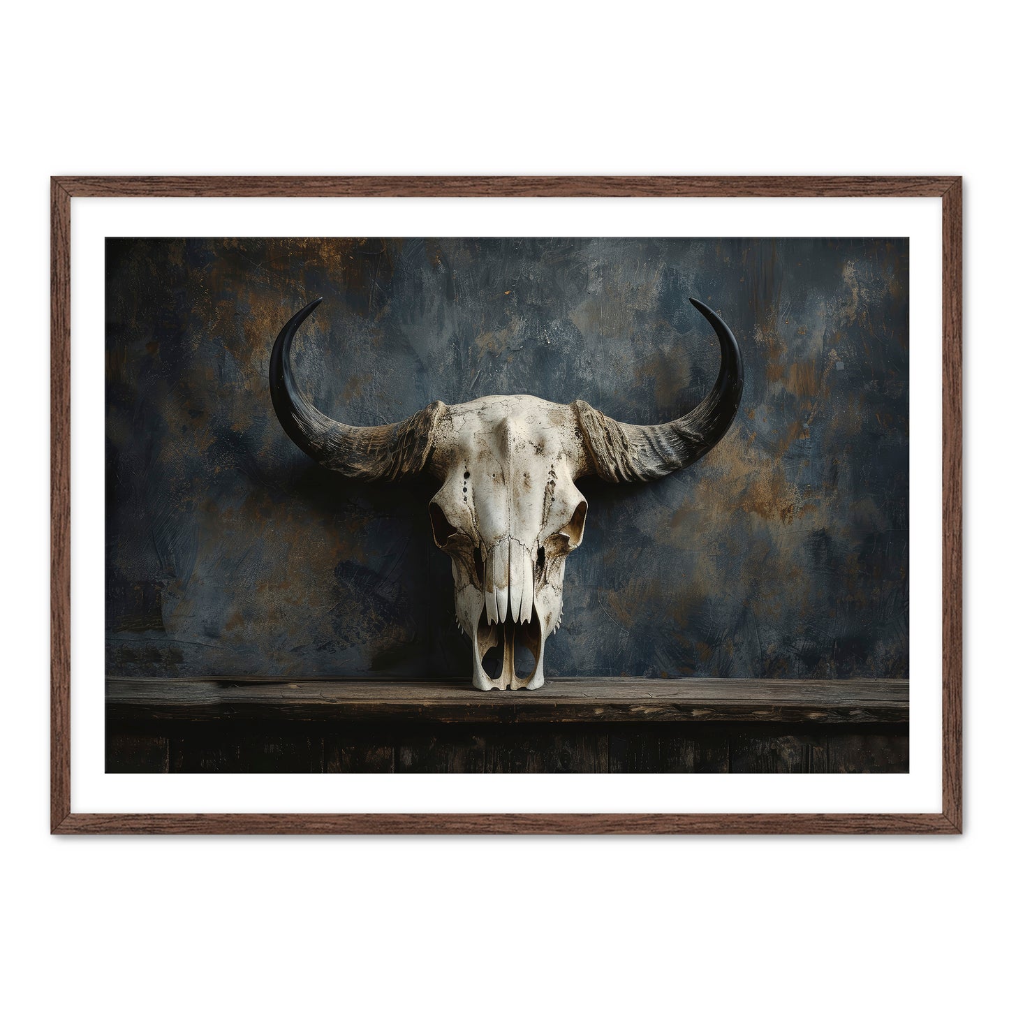 Gothic Bison Skull  Wall Art