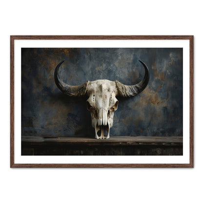 Gothic Bison Skull  Wall Art