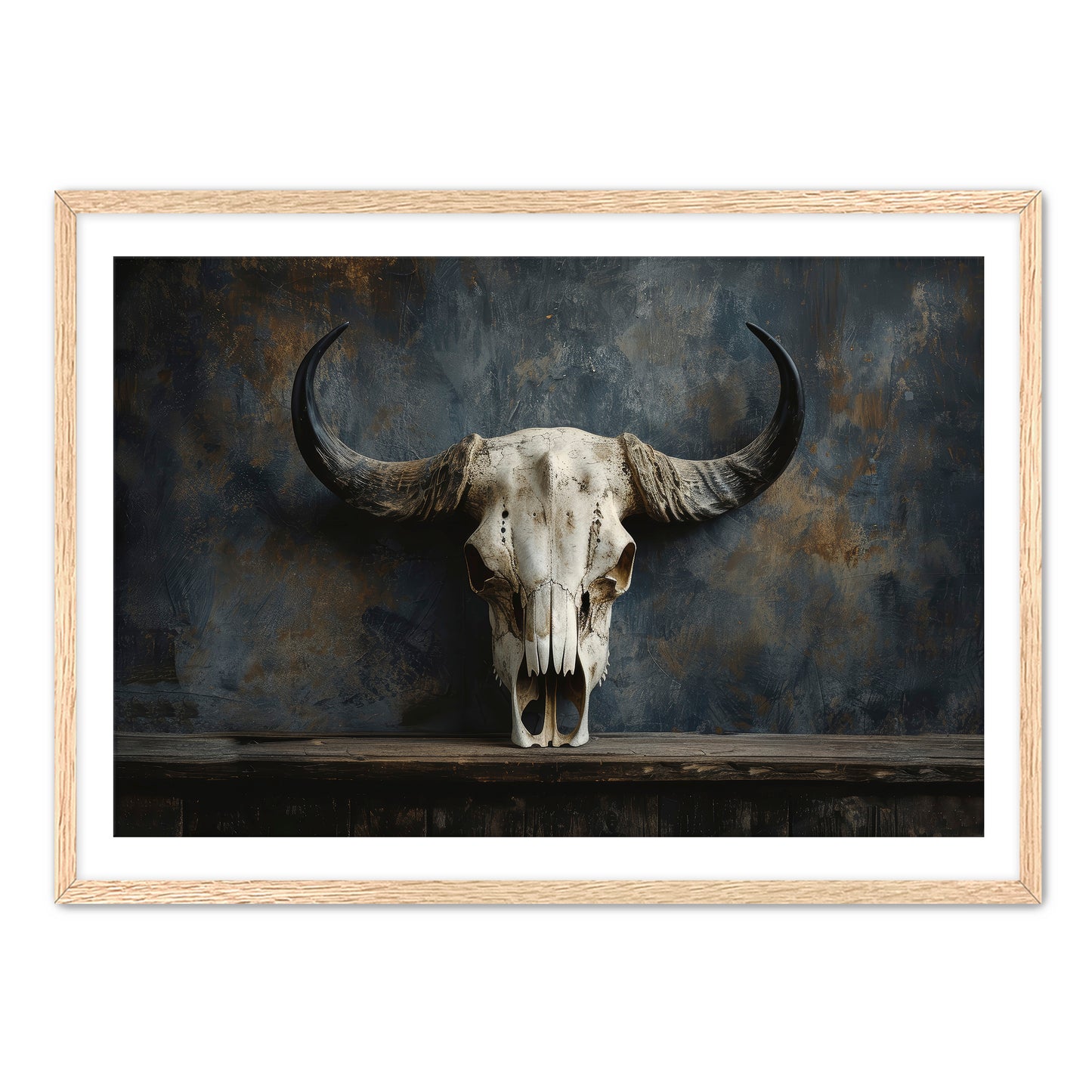 Gothic Bison Skull  Wall Art