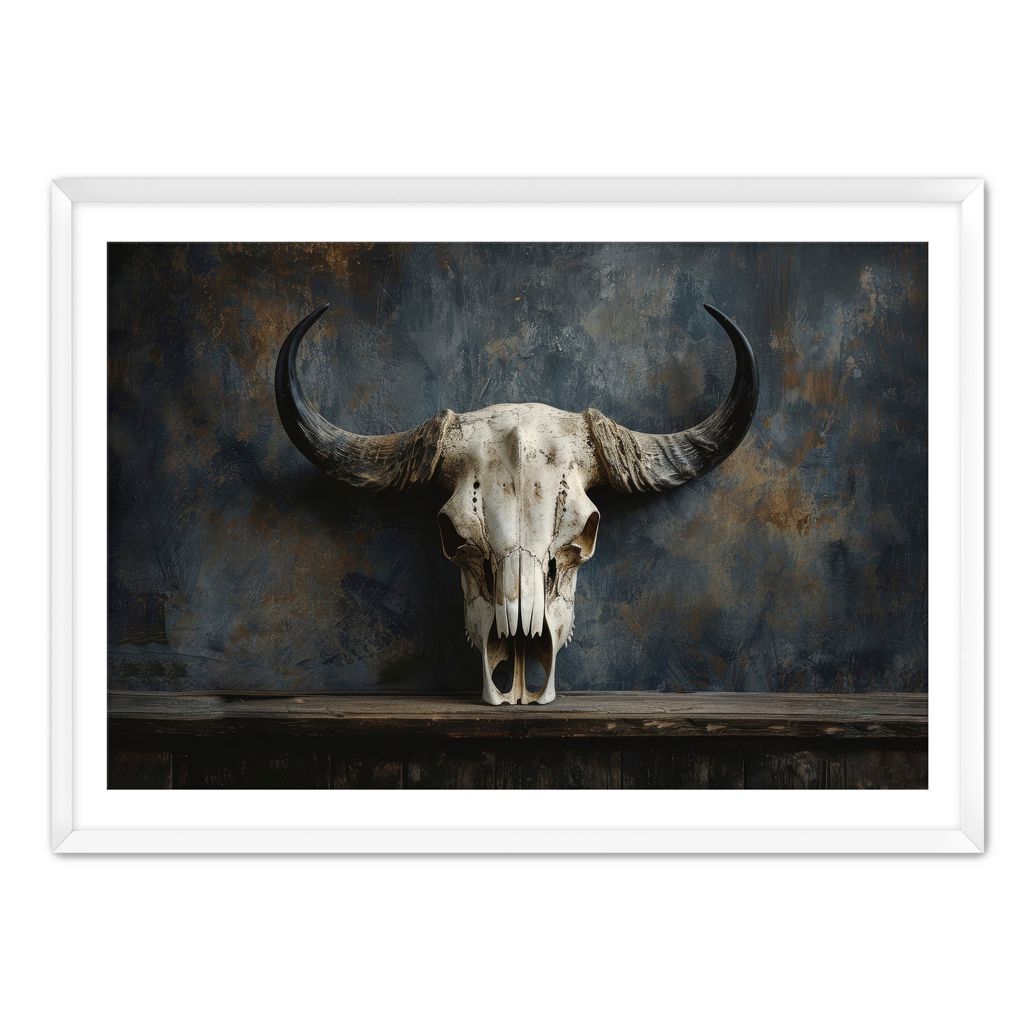 Gothic Bison Skull  Wall Art