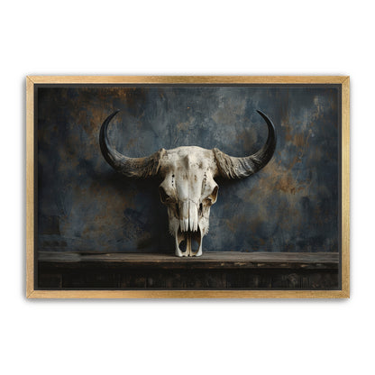 Gothic Bison Skull  Wall Art