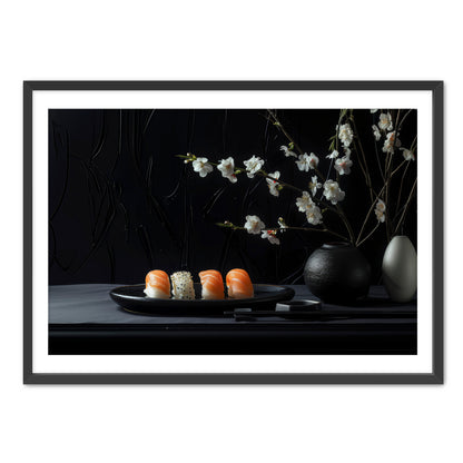 Gothic Sushi and Flowers  Wall Art