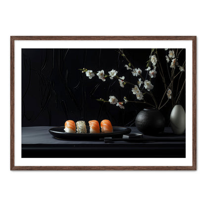 Gothic Sushi and Flowers  Wall Art