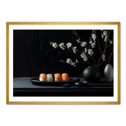 Gothic Sushi and Flowers  Wall Art