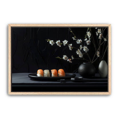 Gothic Sushi and Flowers  Wall Art
