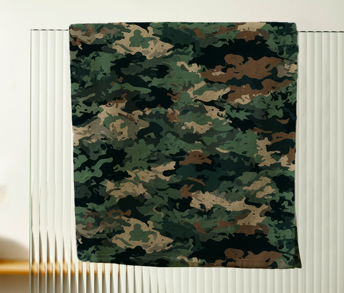 Green Camo Swirl Hand Towel