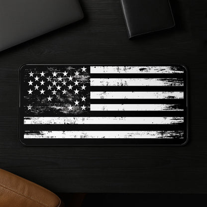 Grunge Stars And Stripes Desk Mat