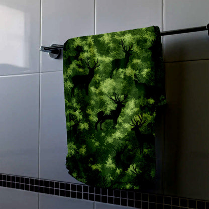 Hidden Deer Forest Hand Towel