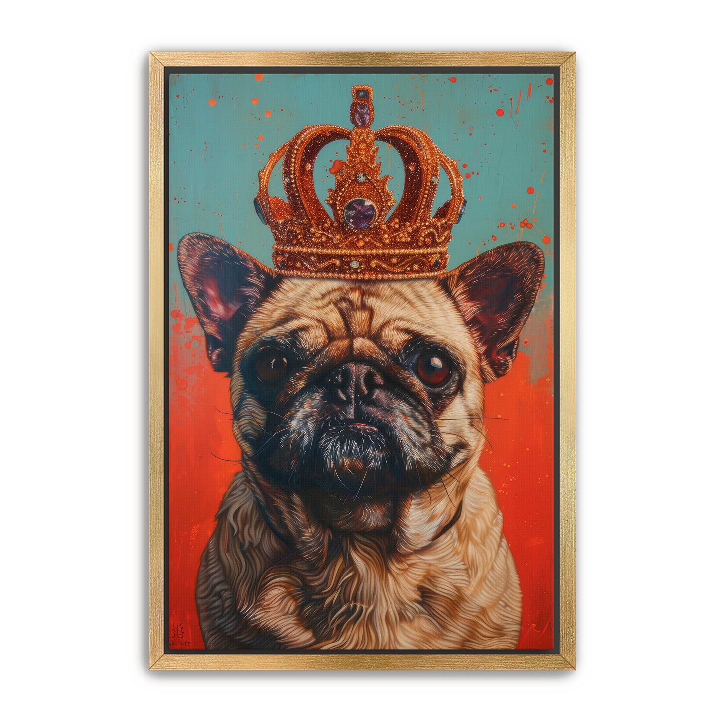 His Holy Pug  Wall Art