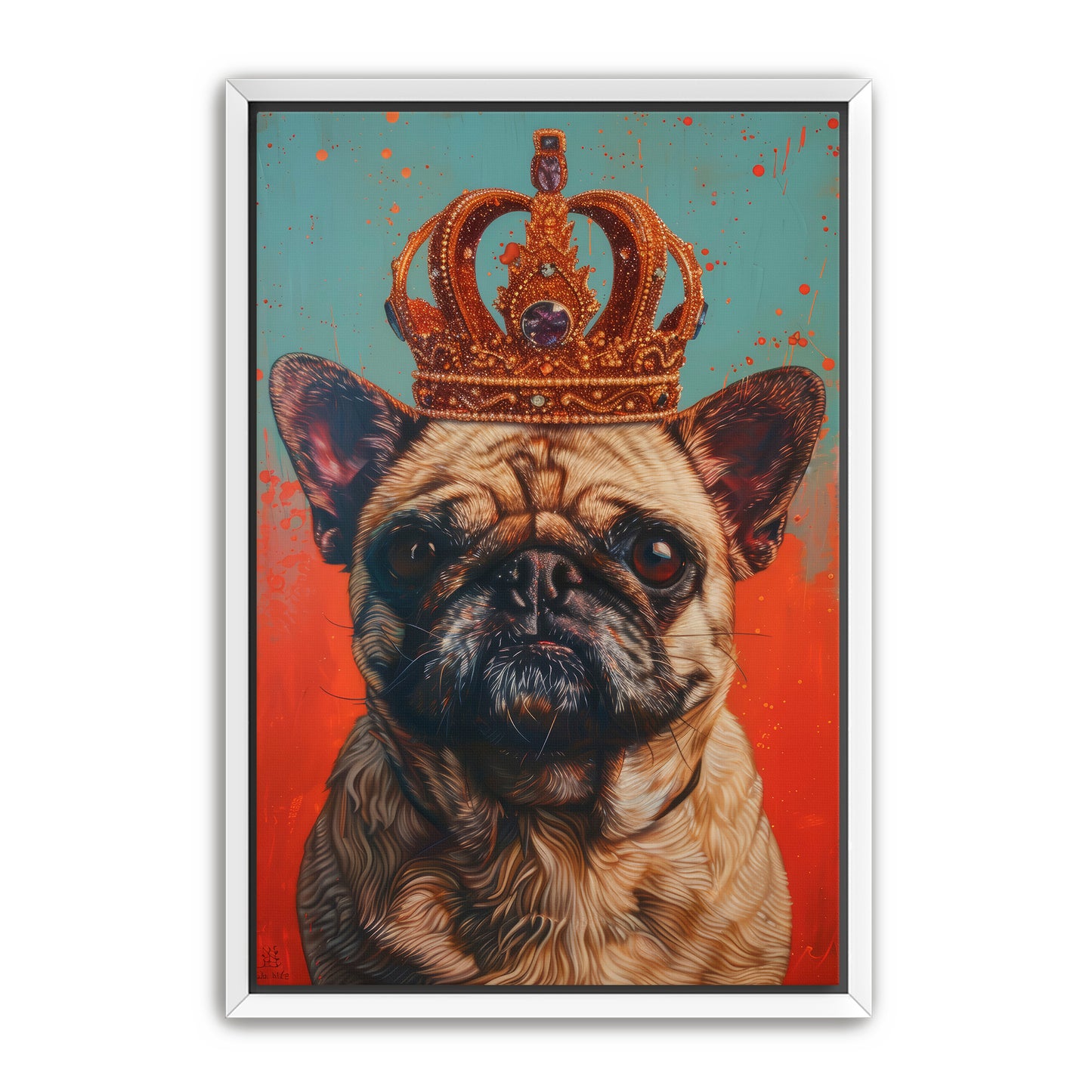 His Holy Pug  Wall Art