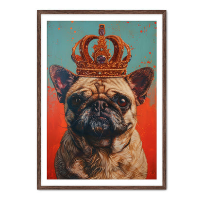 His Holy Pug  Wall Art