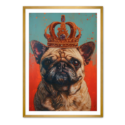 His Holy Pug  Wall Art