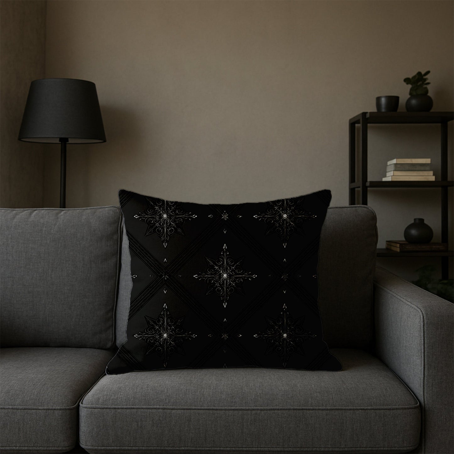 Intricate Star Pattern Pillow