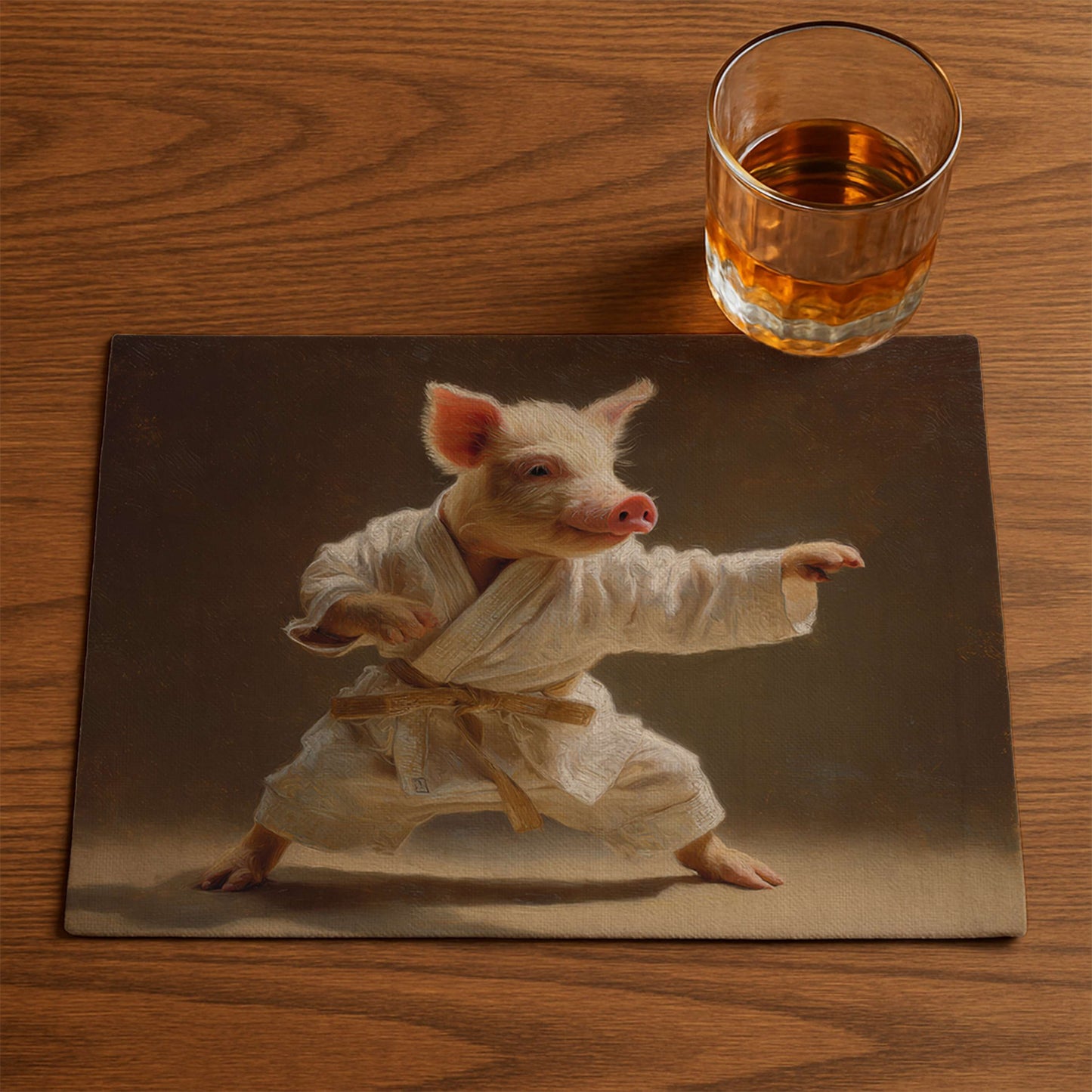 Karate Pig Placemat