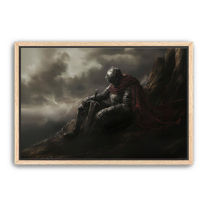 Knight Takes Rest  Wall Art
