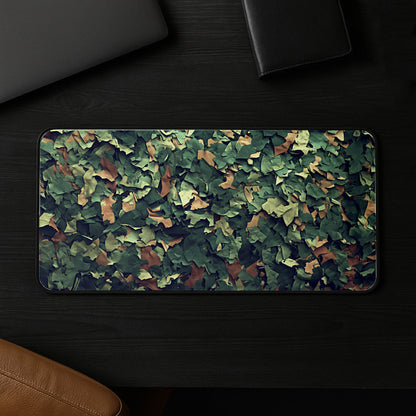 Leafy Camouflage Texture Desk Mat