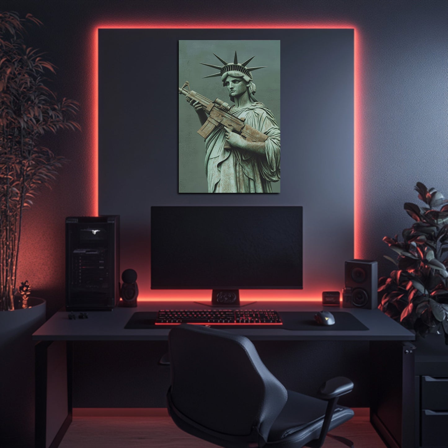 Liberty With Rifle Wall Art