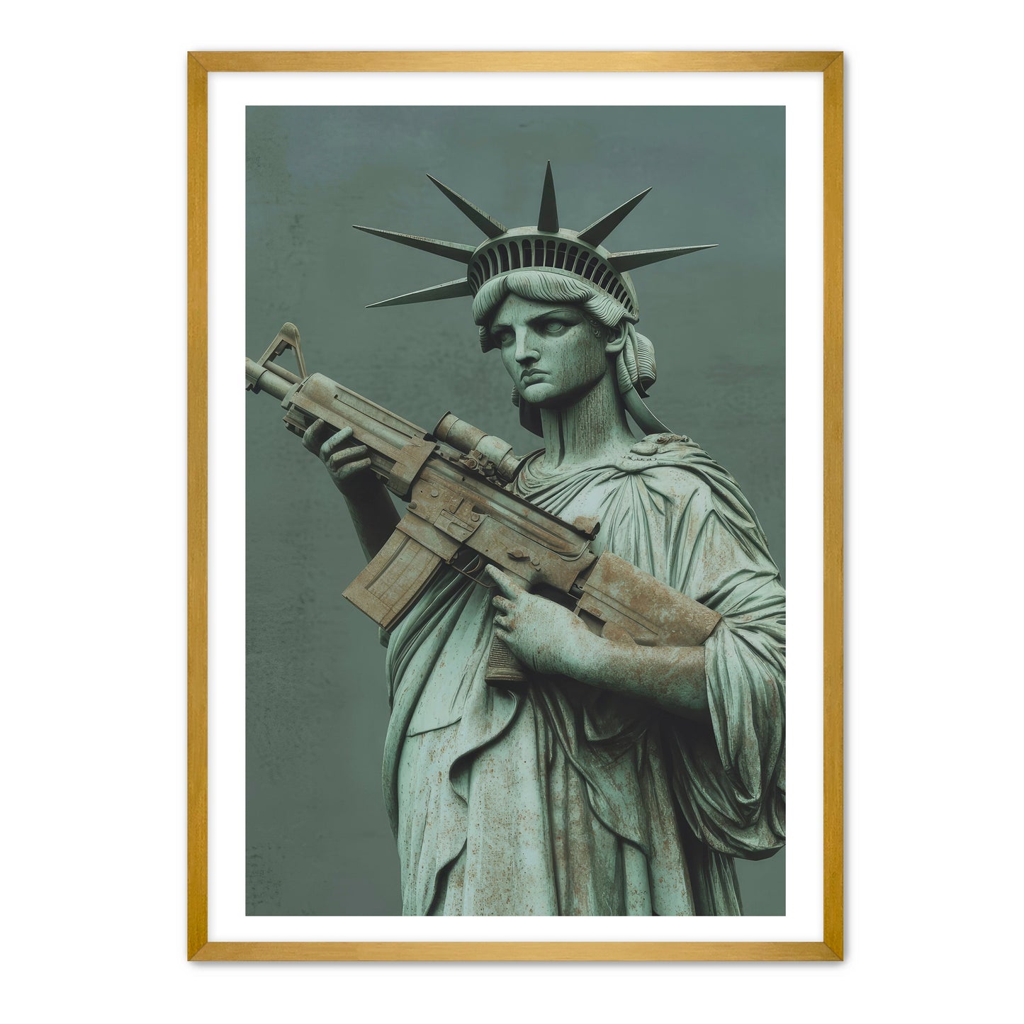 Liberty With Rifle Wall Art