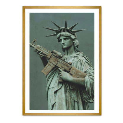 Liberty With Rifle Wall Art