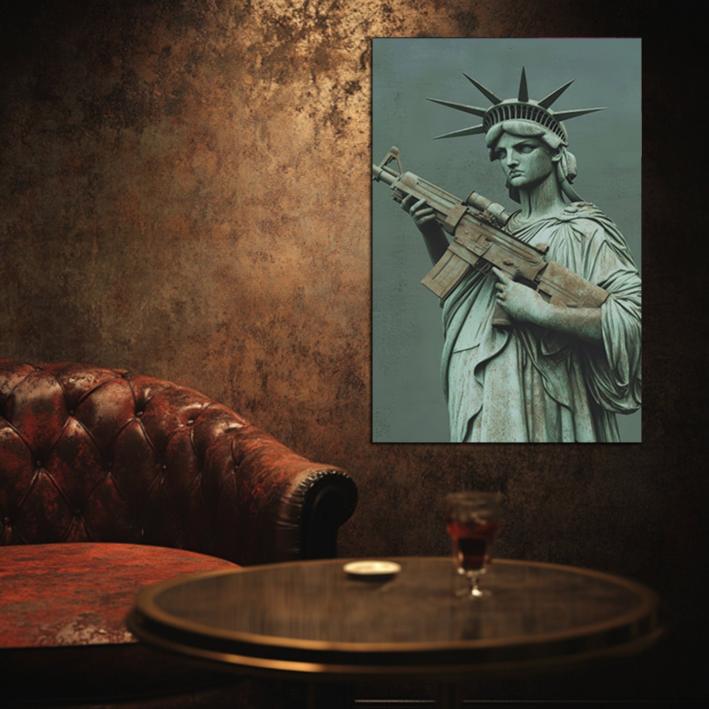 Liberty With Rifle Wall Art