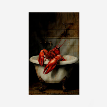 Lobster In Tub Kitchen Towel