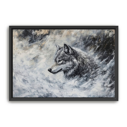 Lone Grey Wolf  Wall Art