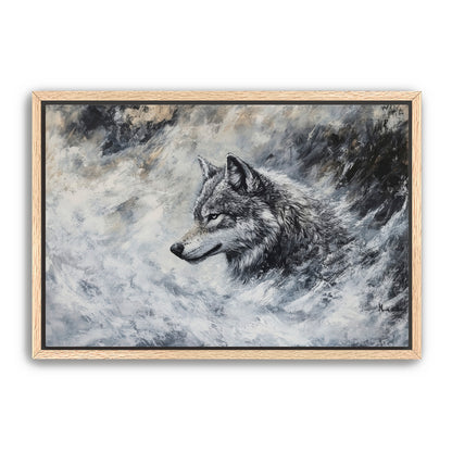Lone Grey Wolf  Wall Art