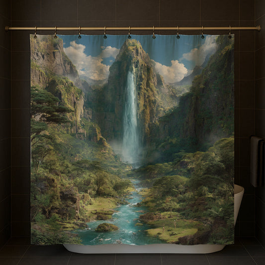 Majestic Cascade Valley Shower Curtain
