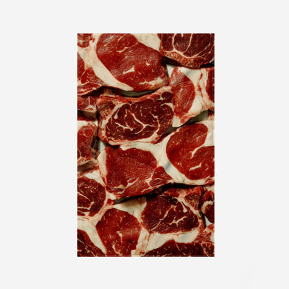Marbled Steaks Arrangement Kitchen Towel