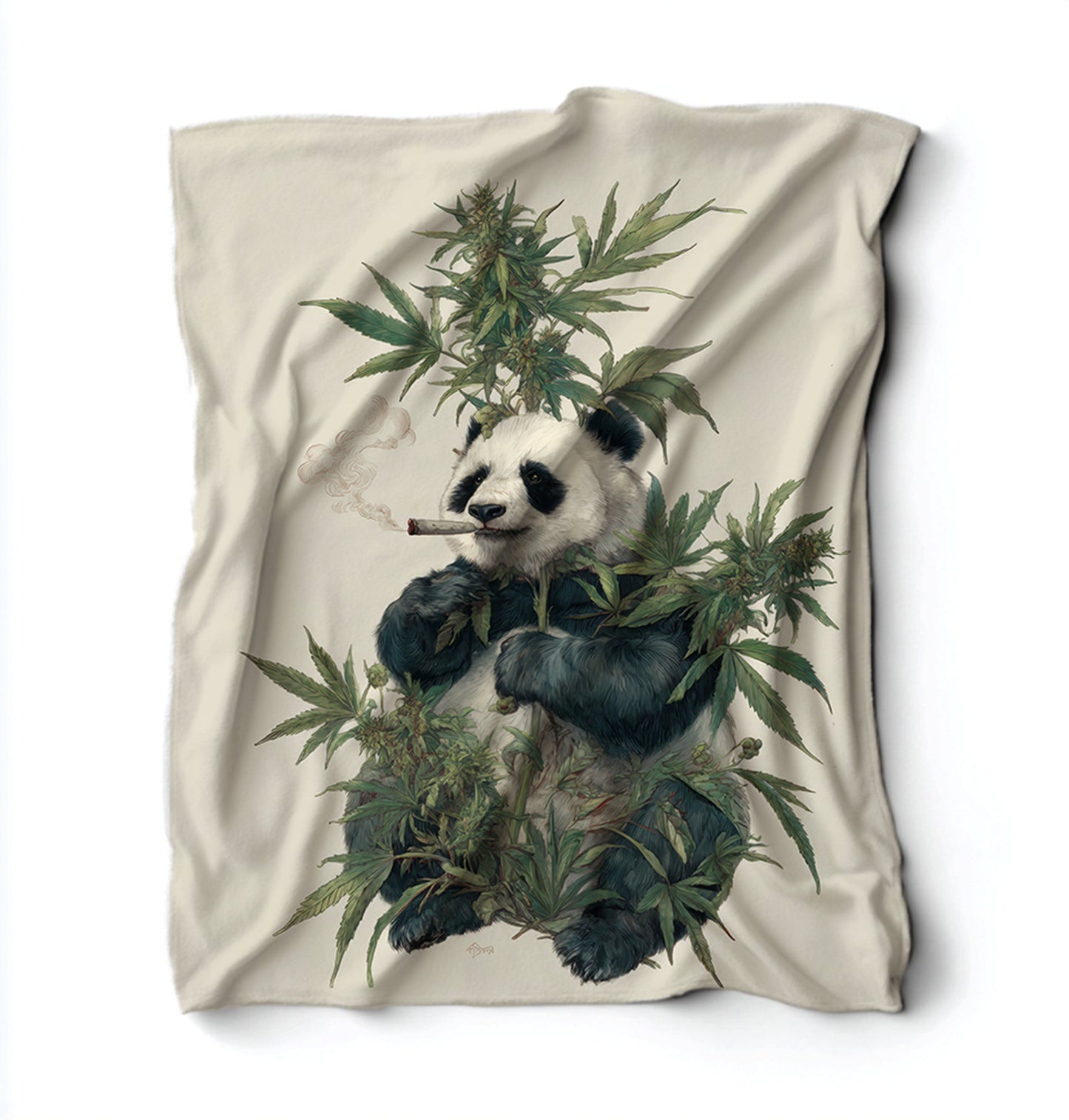 Marijuana Panda Blanket