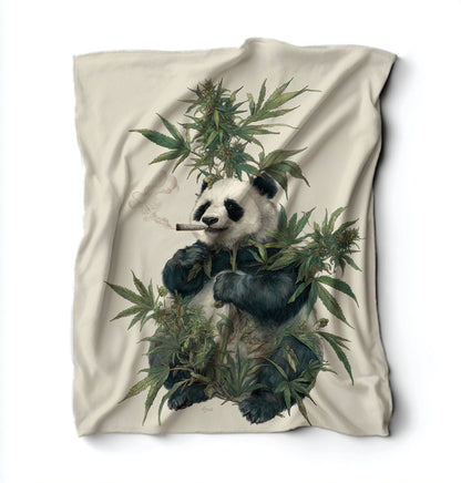 Marijuana Panda Blanket