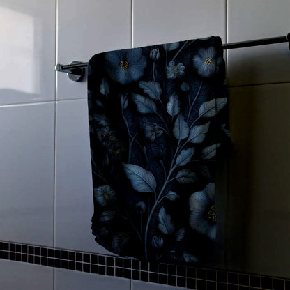 Midnight Blossoms Hand Towel